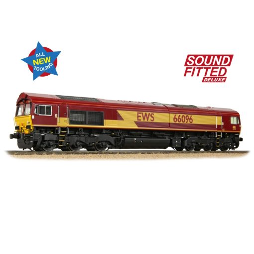 Bachmann Branchline 50-000ASFX Class 66/0 66096 EWS Dcc Sound Deluxe (OO Gauge) Free Postage
