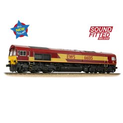 Bachmann Branchline 50-000SFX Class 66/0 66015 EWS Dcc Sound Deluxe (OO Gauge) Free Postage