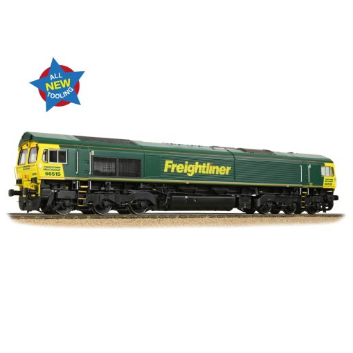 Bachmann Branchline 50-001 Class 66/5 66515 Freightliner Green Dcc Ready Plux 22 Socket (OO Gauge) Free Postage