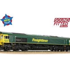 Bachmann Branchline 50-002SFX Class 66/6 66606 Freightliner Green Dcc Sound Deluxe (OO Gauge) Free Postage