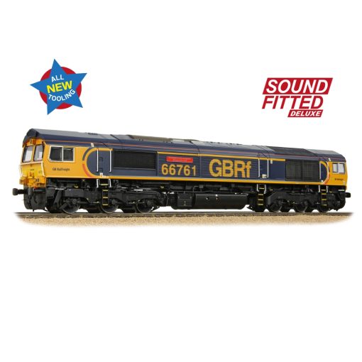 Bachmann Branchline 50-003SFX Class 66/7 66761 'Wensleydale Railway Association' GBRf Europorte Dcc Sound Deluxe (OO Gauge) Free Postage