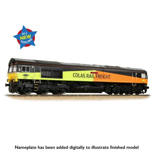 Bachmann Branchline 50-004 Class 66/8 66847 'Terry Baker' Colas Rail Freight Dcc Ready Plux 22 Socket (OO Gauge) Free Postage