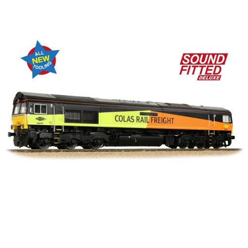 Bachmann Branchline 50-004ASFX Class 66/8 66850 'David Maidment OBE' Colas Rail Freight Dcc Sound Deluxe (OO Gauge) Free Postage