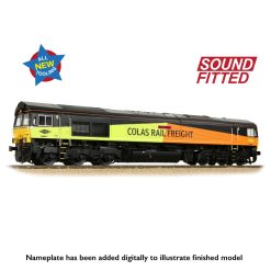 Bachmann Branchline 50-004SF Class 66/8 66847 'Terry Baker' Colas Rail Freight Dcc Sound (OO Gauge) Free Postage