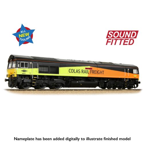 Bachmann Branchline 50-004SF Class 66/8 66847 'Terry Baker' Colas Rail Freight Dcc Sound (OO Gauge) Free Postage