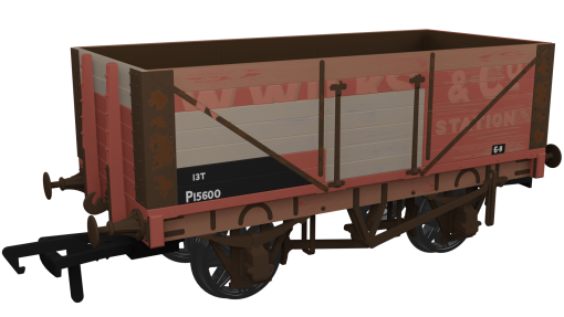 Rapido Trains 967417 RCH 1907 Private Owner 7 Plank Wagon BR PO (ex-Wilks) Era 4 (OO Gauge)