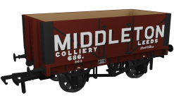 Rapido Trains 967419 RCH 1907 Private Owner 7 Plank Wagon Middleton Colliery No.686 Era 2 (OO Gauge)