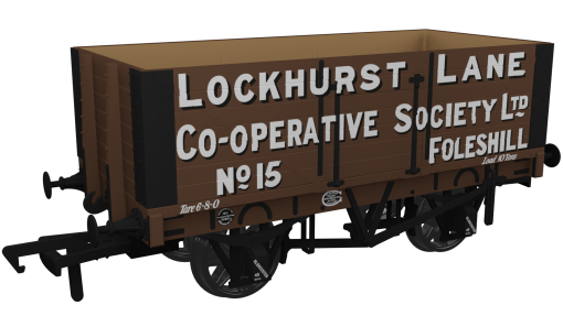 Rapido Trains 967423 RCH 1907 Private Owner 7 Plank Wagon Lockhurst Lane No.15 Era 2 (OO Gauge)