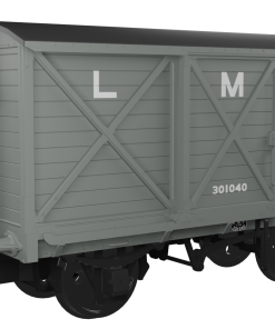 Rapido Trains 976006 CR Dia.67 10t Van – LMS (pre-36) No.301040 Era 3 (OO Gauge)