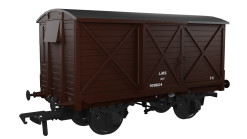 Rapido Trains 976010 CR Dia.67 10t Van – LMS (post-36) No.309824 Era 3 (OO Gauge)