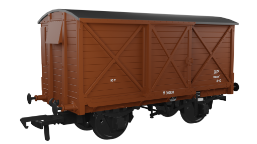 Rapido Trains 976013 CR Dia.67 10t Van – BR No.M300938 Era 4 (OO Gauge)