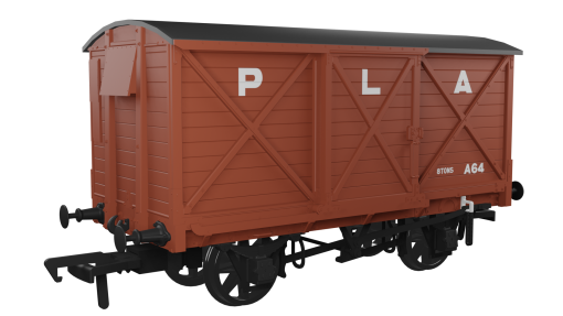 Rapido Trains 976018 CR Dia.67 10t Van – PLA No.A64 Era 4/5 (OO Gauge)