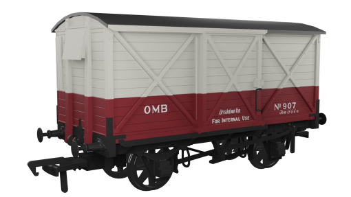 Rapido Trains 976020 CR Dia.67 10t Van – Ore Mining Branch No.907 Era 4/5 (OO Gauge)