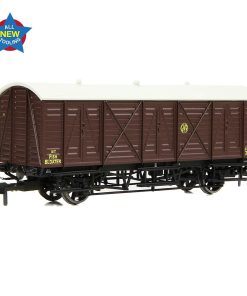 EFE Rail E87059 GWR 10T 'Bloater' Fish Van GWR Brown Shirtbutton (OO Gauge)