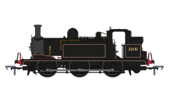 Rapido Trains 936011 E1 No.32151 BR Black (lined – no emblem) (OO Gauge)