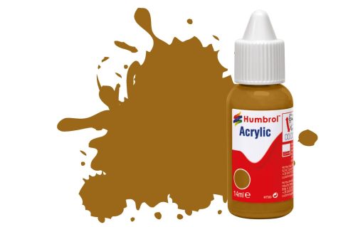 Humbrol Acrylic Dropper Bottle DB0026 No 026 Khaki - Matt 14ml