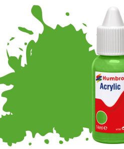 Humbrol Acrylic Dropper Bottle DB0037 No 037 Bright Green - Matt 14ml