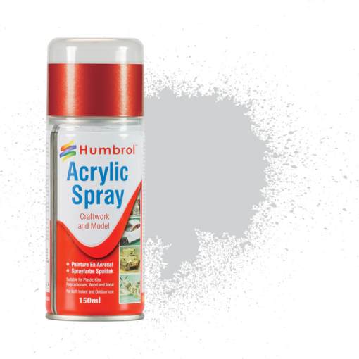 Humbrol AD6011 Acrylic No 11 Silver Metallic Modellers Spray 150ml