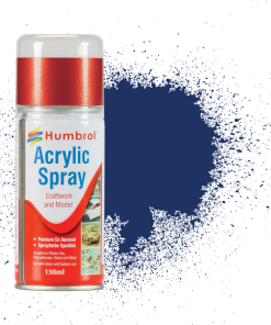 Humbrol AD6015 Acrylic No 15 Midnight Blue Gloss Modellers Spray 150ml