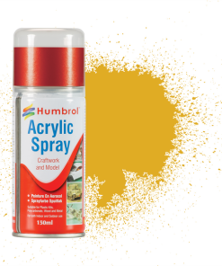 Humbrol AD6016 Acrylic No 16 Gold Metallic Modellers Spray 150ml