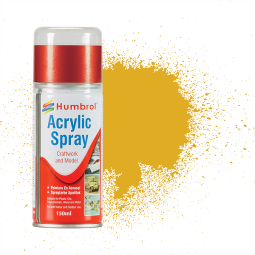 Humbrol AD6016 Acrylic No 16 Gold Metallic Modellers Spray 150ml