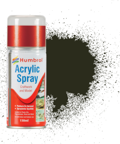 Humbrol AD6053 Acrylic No 53 Gunmetal Metallic Modellers Spray 150ml