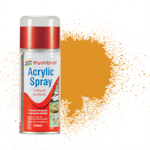 Humbrol AD6054 Acrylic No 54 Brass Metallic Modellers Spray 150ml