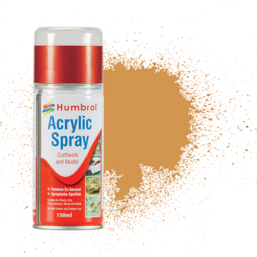 Humbrol AD6063 Acrylic No 63 Sand Matt Modellers Spray 150ml