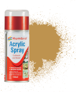 Humbrol AD6093 Acrylic No 93 Desert Yellow Matt Modellers Spray 150ml