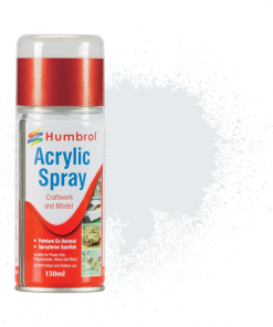 Humbrol AD6191 Acrylic No 191 Chrome Silver Metallic Modellers Spray 150ml