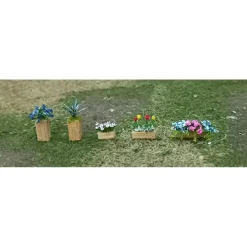 Tasma Products 00398 Mixed Planters & Window Boxes (5) Per Pack (OO Gauge)