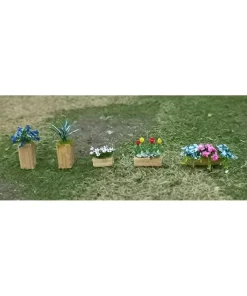 Tasma Products 00398 Mixed Planters & Window Boxes (5) Per Pack (OO Gauge)