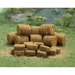Tasma Products 00926 Straw Bales (10) Round (15) Rectangle (N Gauge)