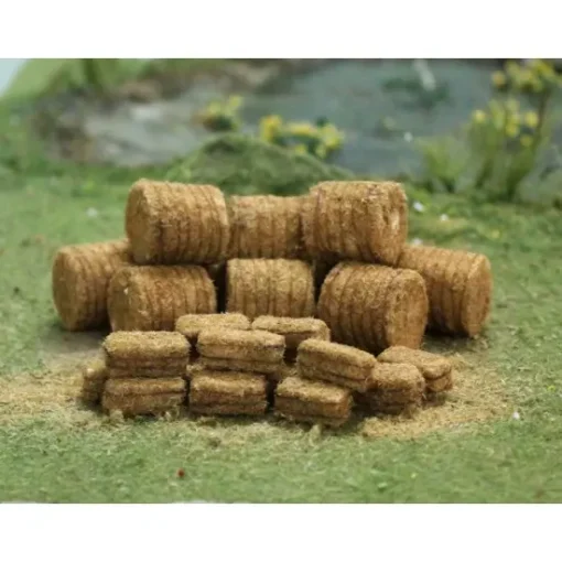 Tasma Products 00926 Straw Bales (10) Round (15) Rectangle (N Gauge)