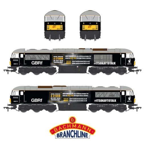Bachmann Branchline 35-782SFX Class 69 69013 Andy's Man Club GBRf Black Dcc Sound Deluxe (OO Gauge) Free Postage