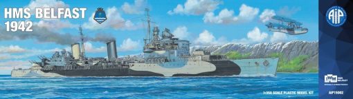 Adventures in Plastic AIP 15002 HMS Belfast 1942 Royal Navy Cruiser (1:350 Scale)