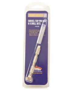 Model Maker MM008 Swivel-top Pin Vice & Five Drill Bits