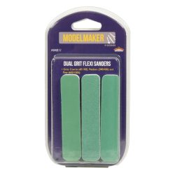 Model Maker MM011 DualGrit Flexi Sander (3 Pcs - 9 x 1.9 x 0.6cm)