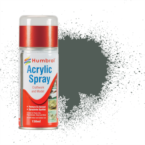 Humbrol AD6001 Acrylic No 1 Grey Primer Matt Modellers Spray 150ml
