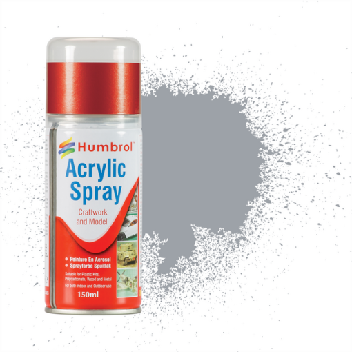Humbrol AD6165 Acrylic No 165 Medium Sea Grey Satin Modellers Spray 150ml