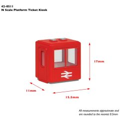 Alternative view of Graham Farish 42-0511 Platform Ticket Kiosk (N Gauge)