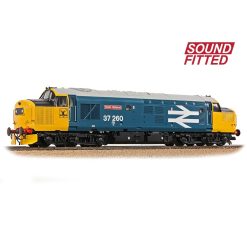 Bachmann Branchline 35-309SF Class 37/0 Centre Headcode 37260 'Radio Highland' BR Blue (Large Logo) Dcc Sound (OO Gauge)