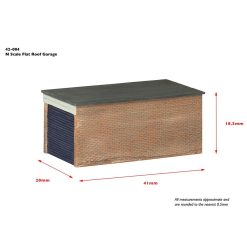 Alternative view of Graham Farish 42-084 Flat Roof Garage (N Gauge)