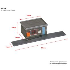 Alternative view of Graham Farish 42-128 Fuelling Point Pump House (N Gauge)