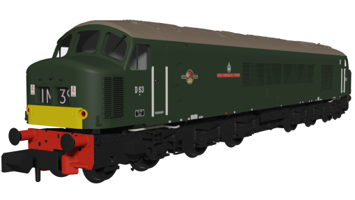 Rapido Trains 948103 Class 45 D63 “Royal Inniskilling Fusilier” BR Economy Green Dcc Ready (N Gauge)