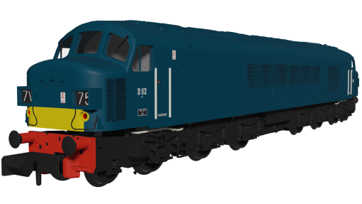 Rapido Trains 948104 Class 45 D92 BR Early Blue With Small Yellow Panels Dcc Ready Next 18 Socket (N Gauge)