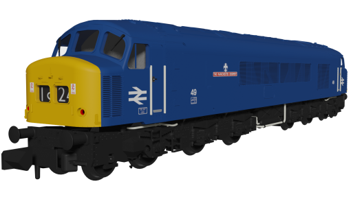 Rapido Trains 948605 Class 45 49 “The Manchester Regiment” BR Blue With Headcode Blinds Dcc Sound (N Gauge)