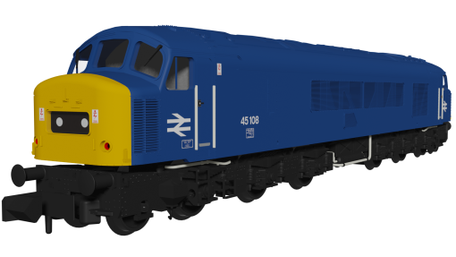 Rapido Trains 948107 Class 45 45108 BR Blue With Domino Headcodes Dcc Ready Next 18 Socket (N Gauge)
