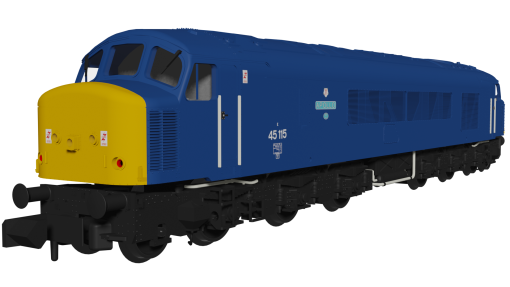 Rapido Trains 948611 Class 45 45115 “Apollo” BR Blue BR Blue With Sealed Beam & Hight Intensity Headlights Dcc Sound (N Gauge)