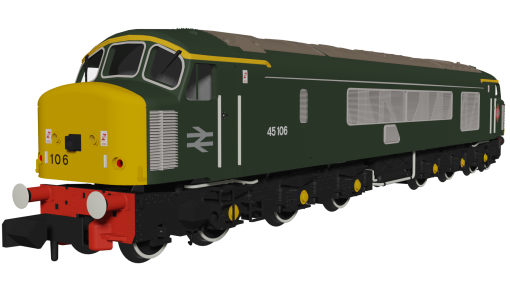 Rapido Trains 948612 Class 45 45106 Heritage BR Green With Sealed Beam & Hight Intensity Headlights Dcc Sound (N Gauge)